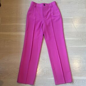 Zara Pink Women's Wide-Leg Trousers